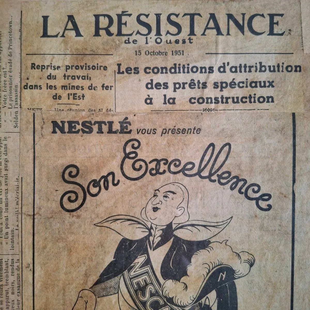 1950s French Newspaper Advertising - Image 3