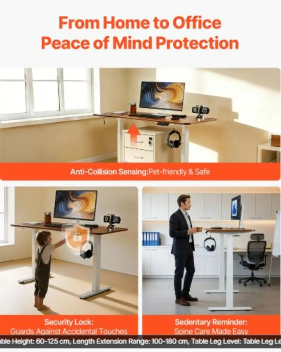 Standing Desk Frame Dual Motor,Electric Adjustable - Image 3