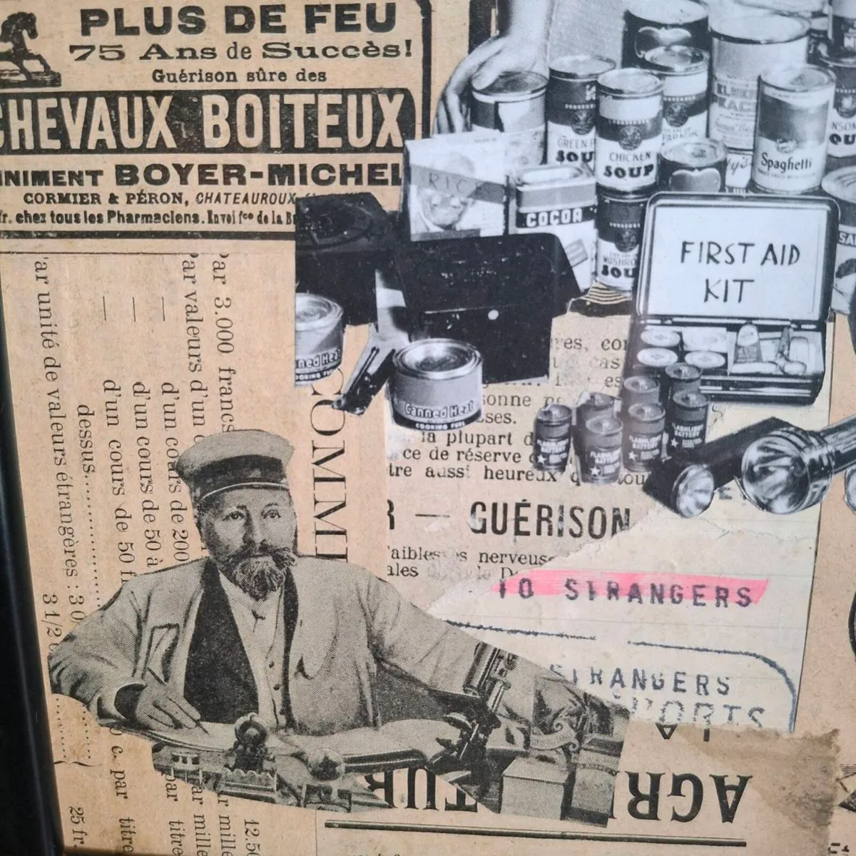 Vintage & Antique Mixed Media Picture - Image 3