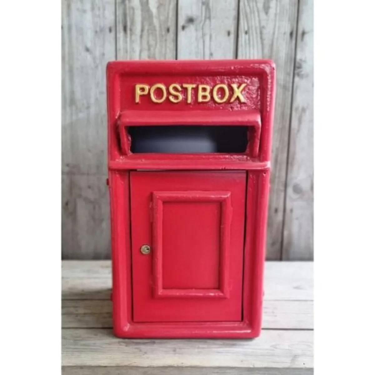 Post Box Small Cast Iron Red Insert CH R MB10 R - Image 1