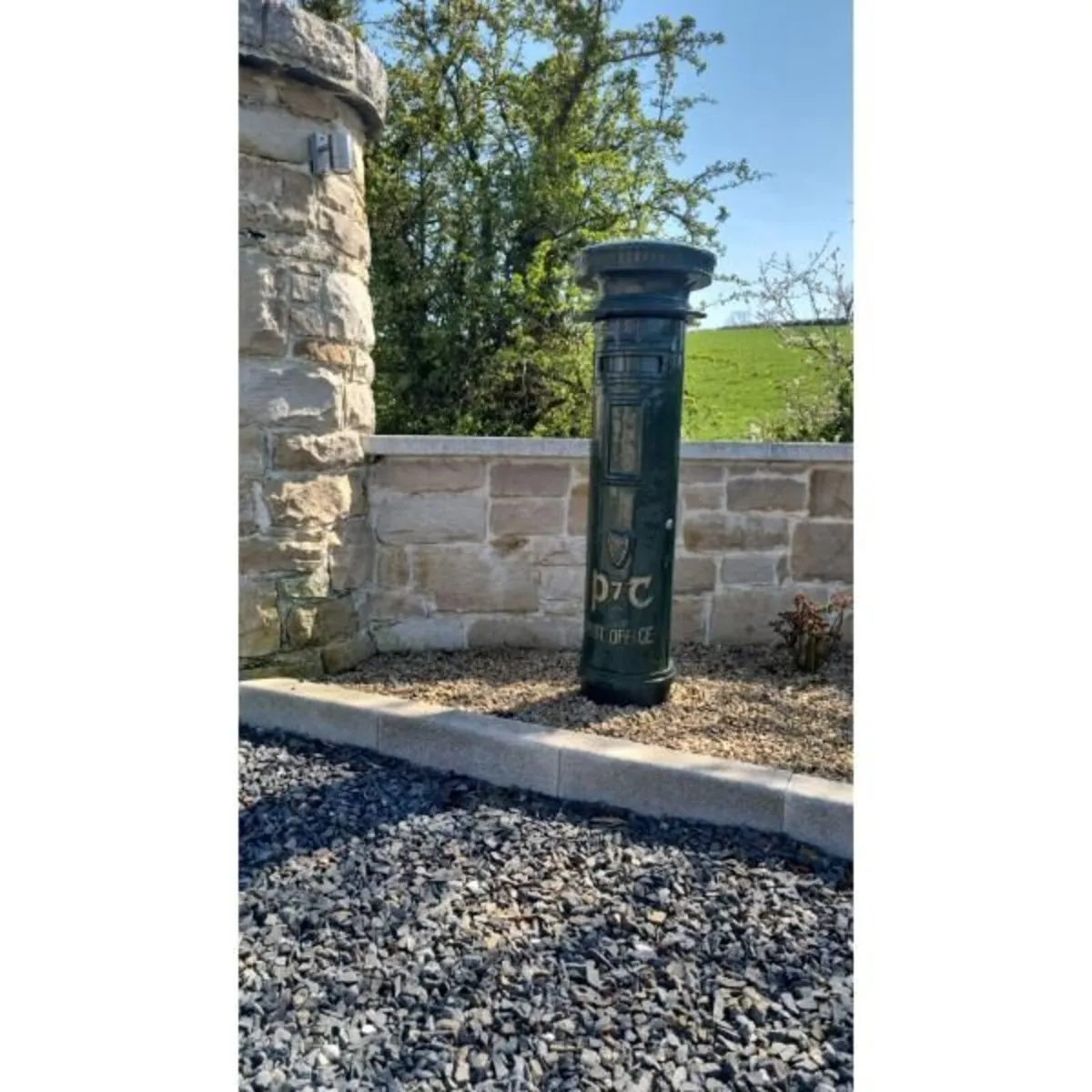 Tall Cast Iron Post Box CH-R1789B - Image 2