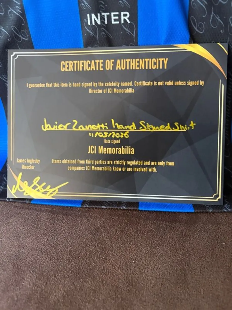 Javier Zanetti signed Inter Milan jersey - Image 3