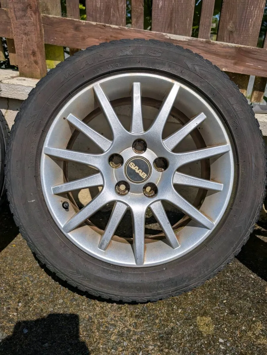 Saab Alloy wheels. 17 & 16 inch - Image 3