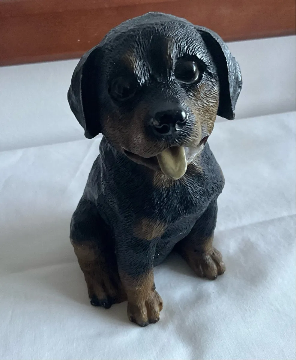 Vintage Rottweiler Puppy Figurine - Image 1