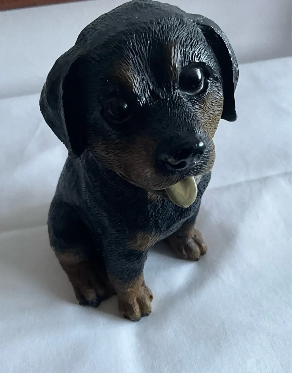 Vintage Rottweiler Puppy Figurine - Image 3