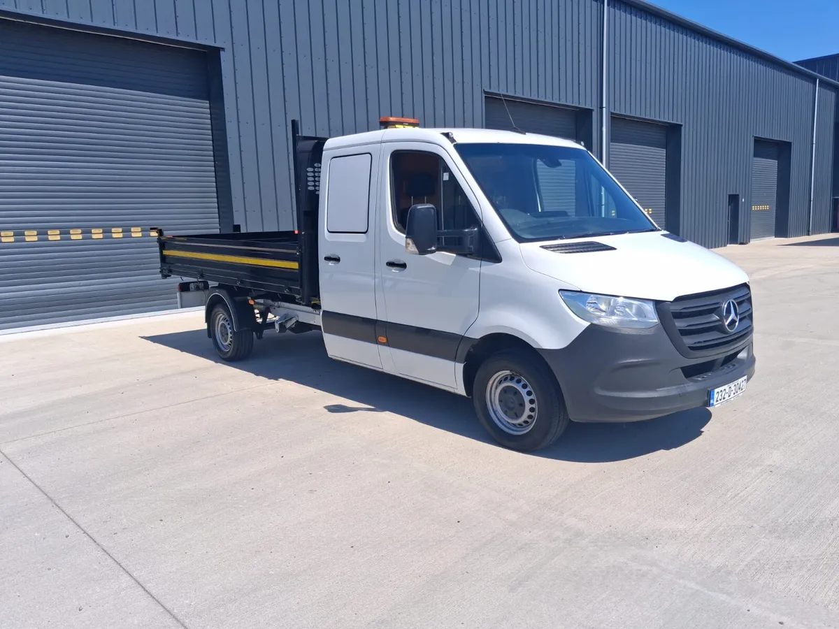 2023 Mercedes Sprinter Twin Cab Dropside Tipper – - Image 1