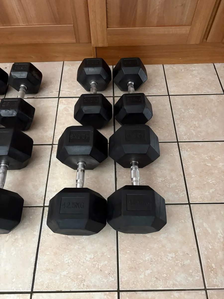 COMMERCIAL 540KG HEX DUMBBELLS -1/2 COST NEW! - Image 4