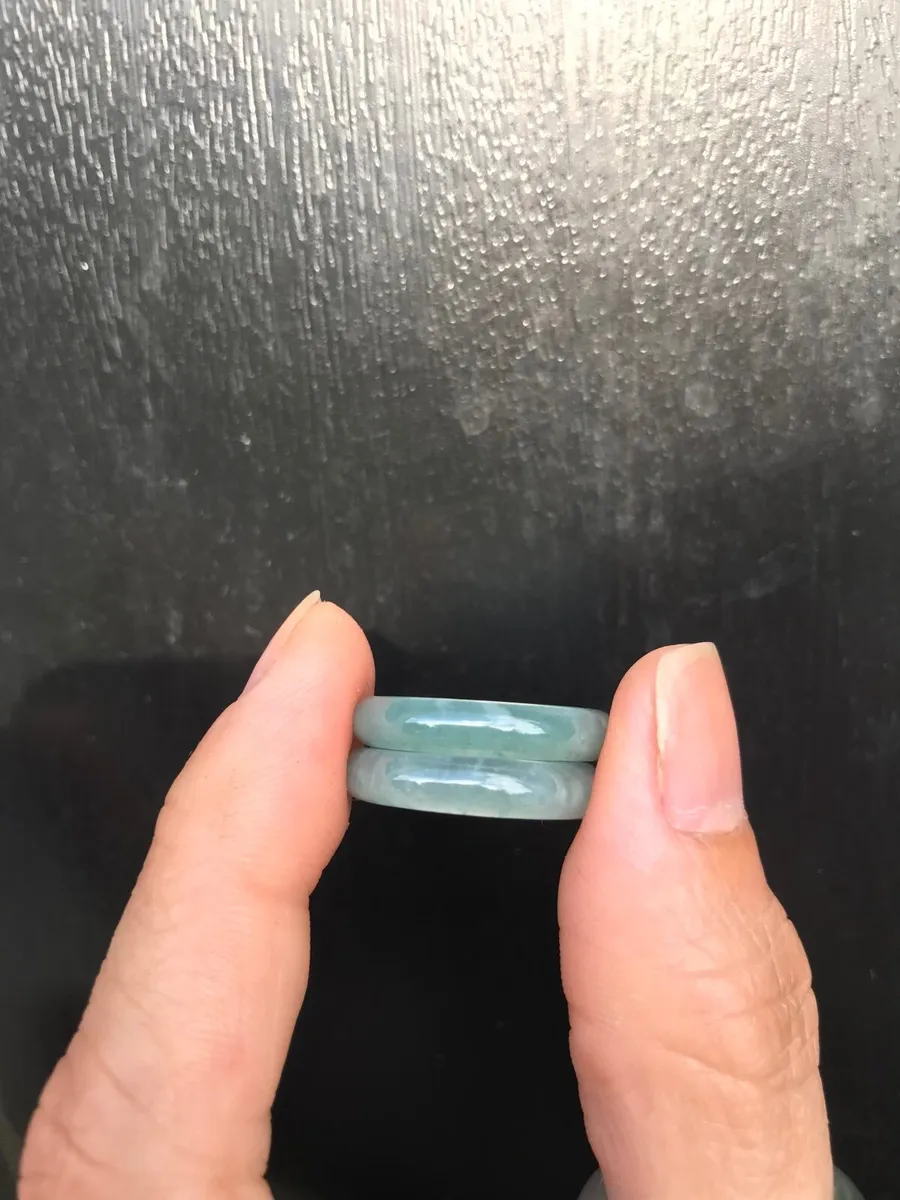 Set of 2 Guatemala Jadeite Rings - Image 3