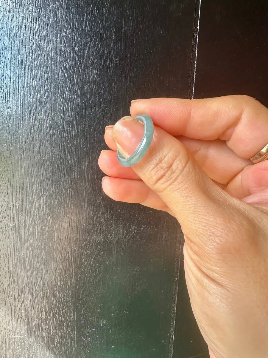 Natural Guatemala Jadeite Ring – Size 17.2 mm - Image 4