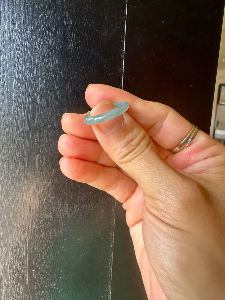 Natural Guatemala Jadeite Ring – Size 17.2 mm - Image 1