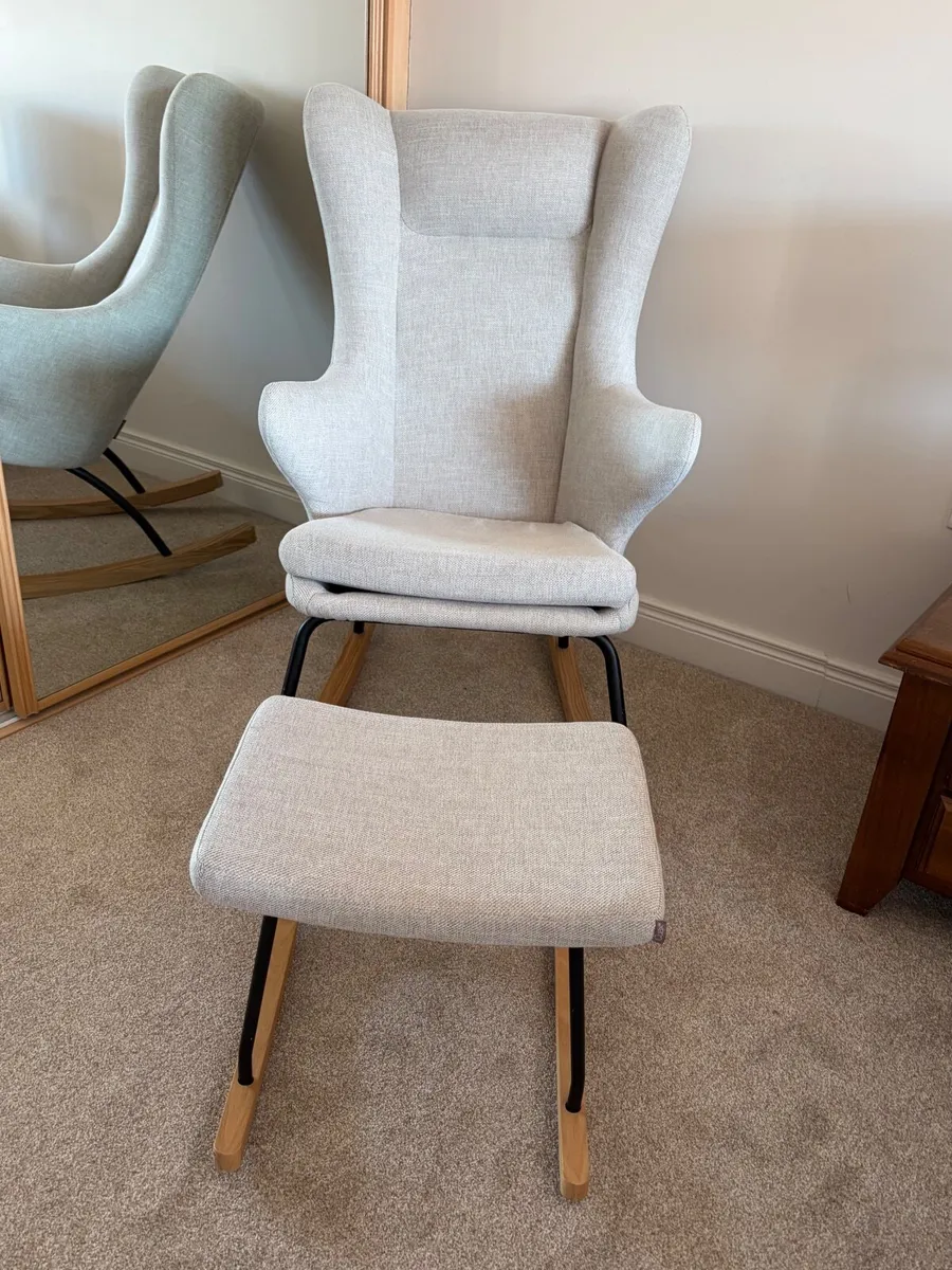 Nursing Rocking Chair with matching Footstool - Image 2