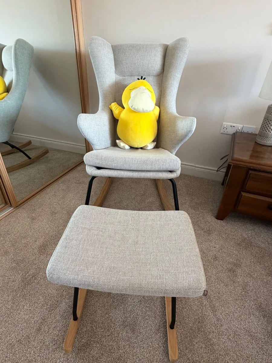 Nursing Rocking Chair with matching Footstool - Image 4