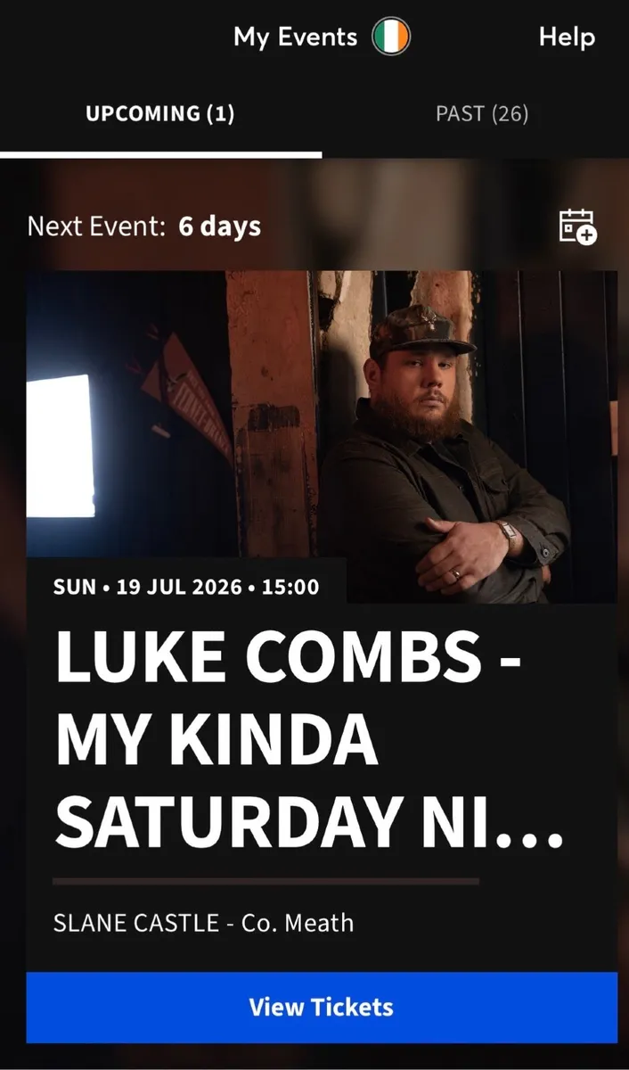 Luke Combs Sunday 19th Slane x2