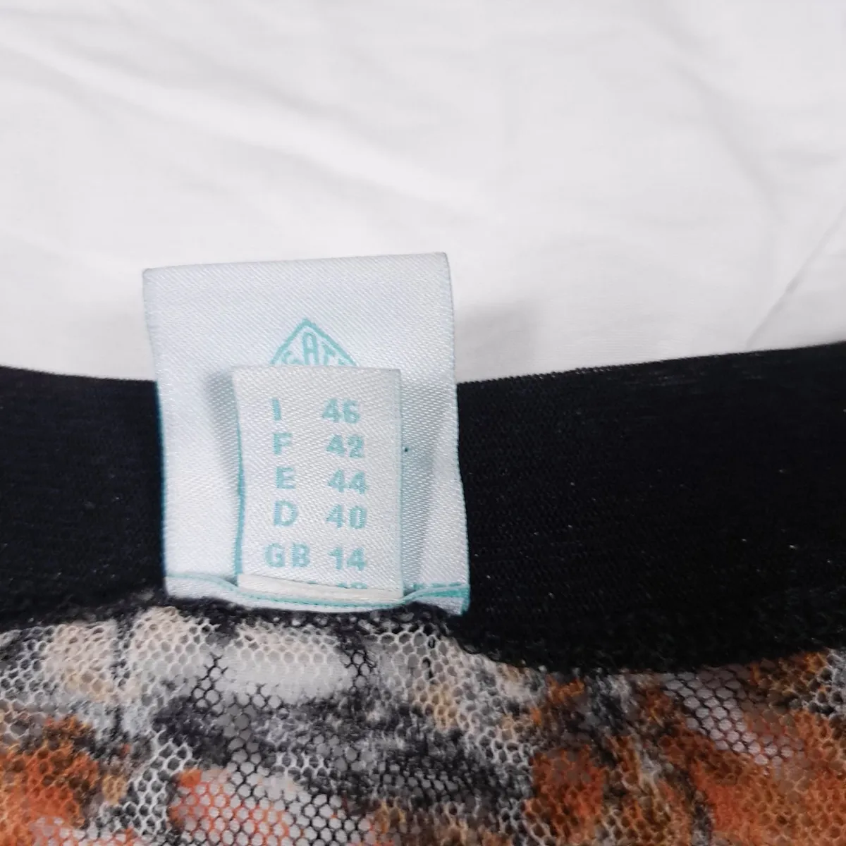 Legatte Jeans Vintage Y2K Brown Black Blouse 14UK - Image 2