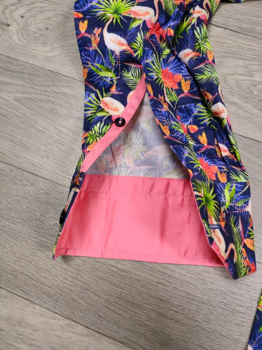 New Jimmy Fox Flamingo Patterned Shirt Mens XXL - Image 3