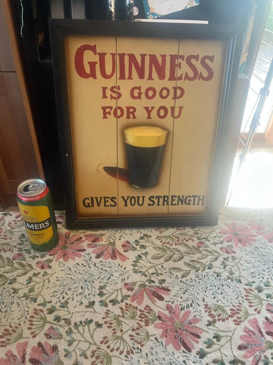 Guinness Wooden Raised Picture - Image 3