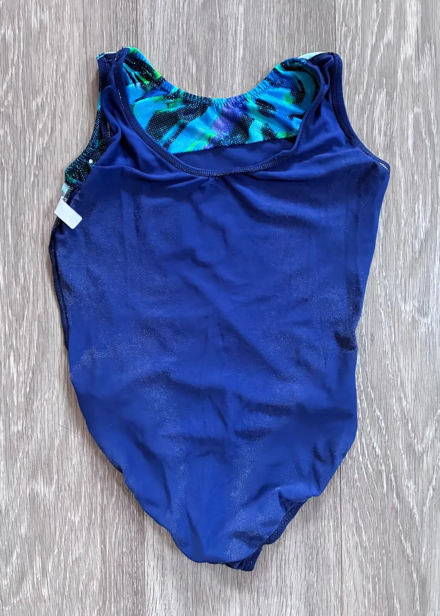 blue gymnastics leotard or could be used as swimmi - Image 2