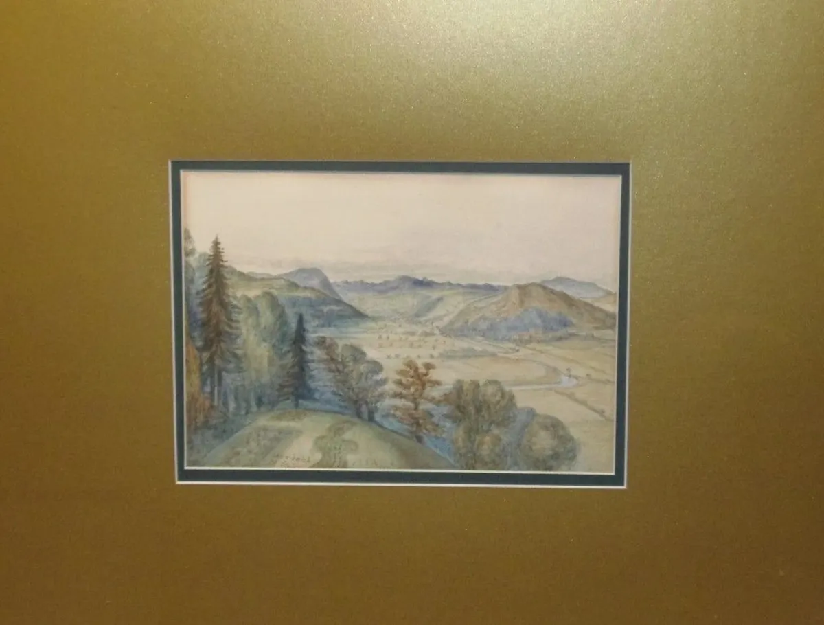 1873 Antique Watercolour F J Jobson - Image 1