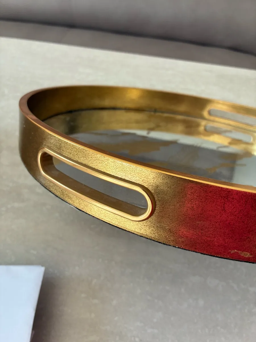 Gold decorative tray - Image 2