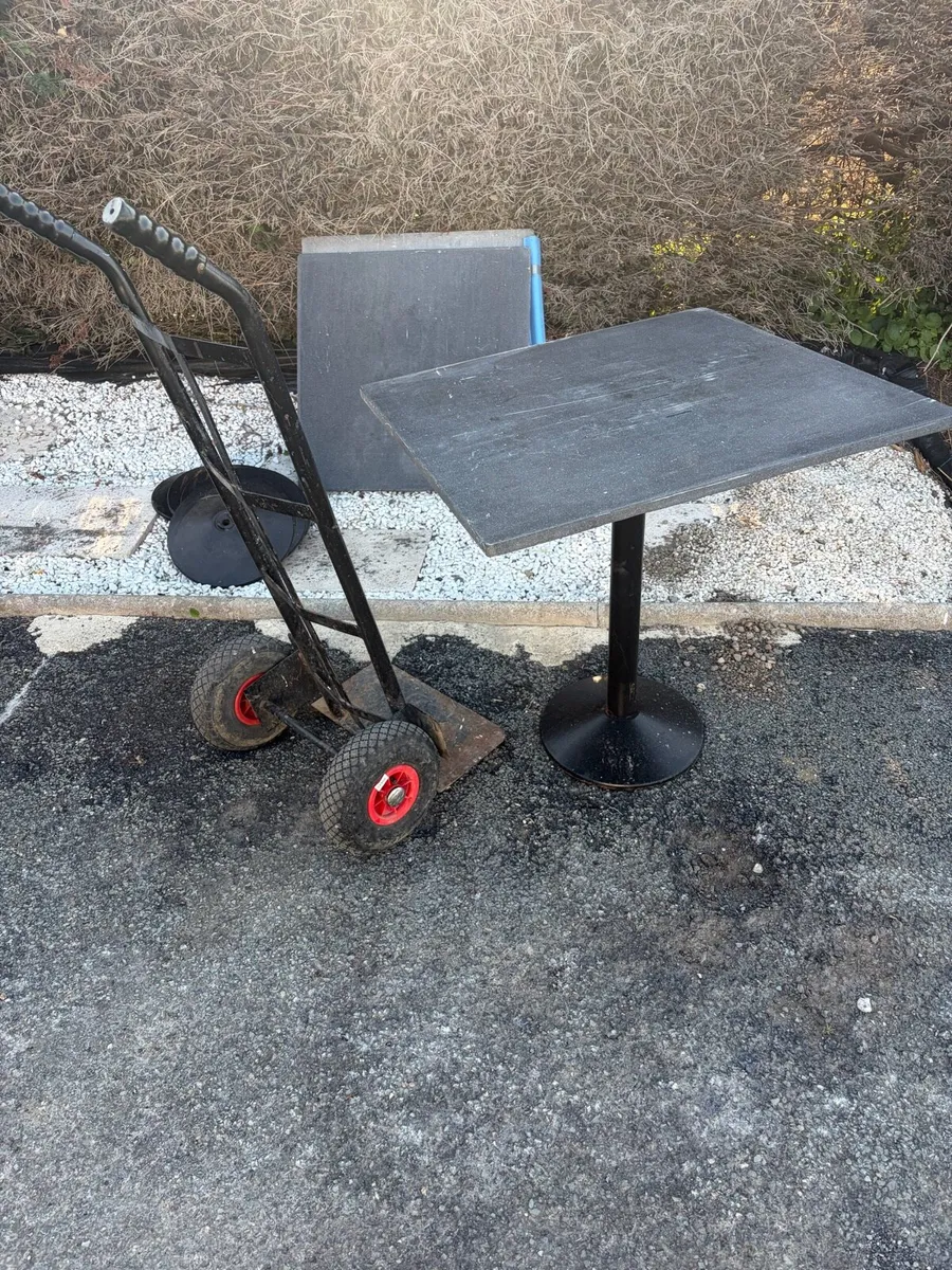 cast iron garden table x3 €60 each 3 for €150 - Image 1