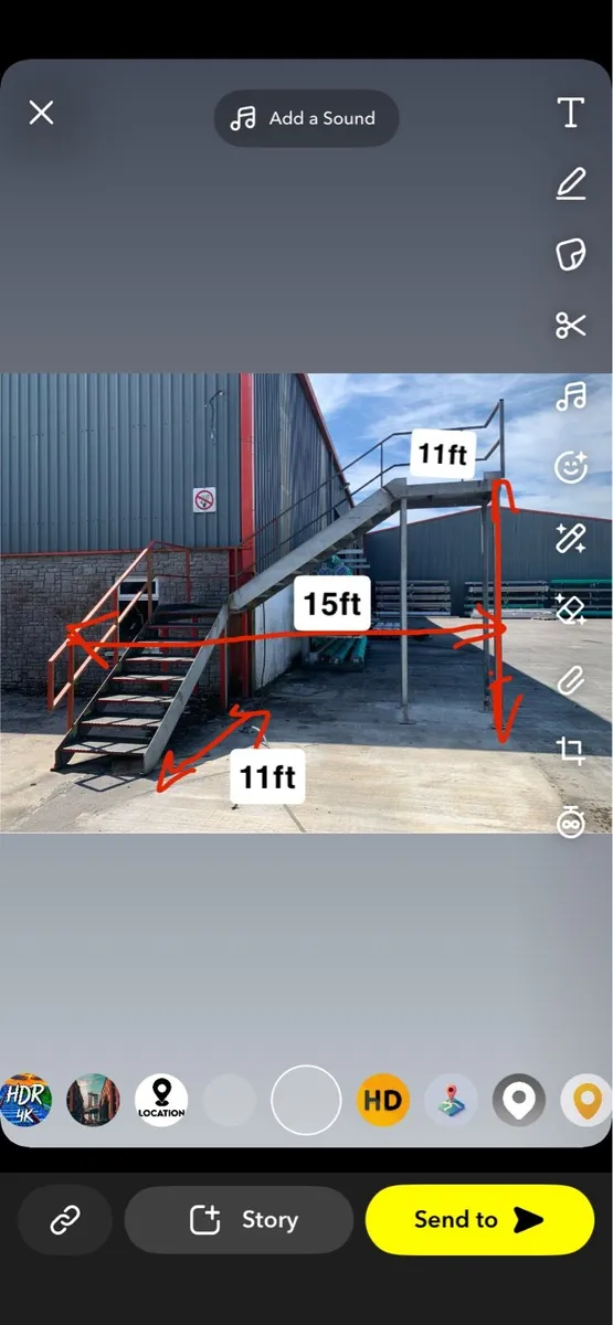 Galvanised stairs - Image 1