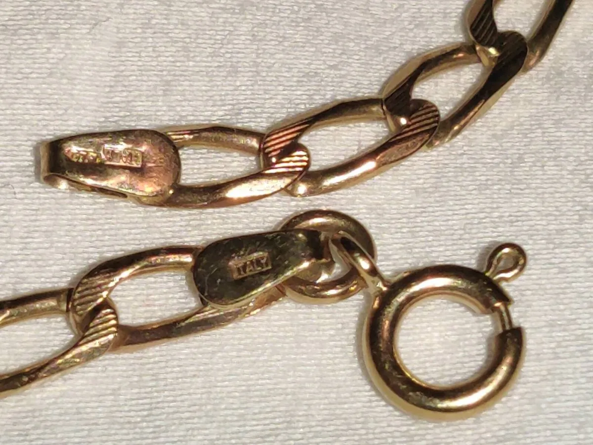 ROUND LINKS, 9CT SOLID Gold 5.07g 8"New Bracelet ! - Image 4