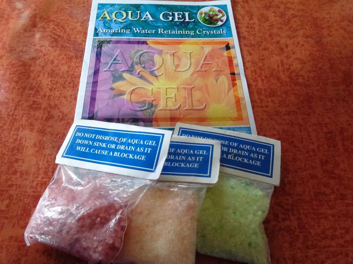 Aqua Gel Water Retaining Crystals x 3 for Sale - Image 1
