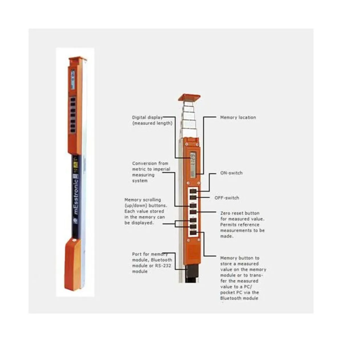 Nedo mEsstronic Digital Measuring Rod