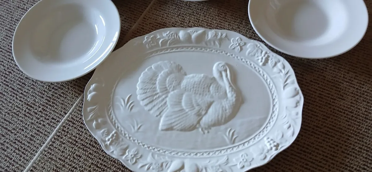 Serving Platter, And Pasta Plates - Image 1