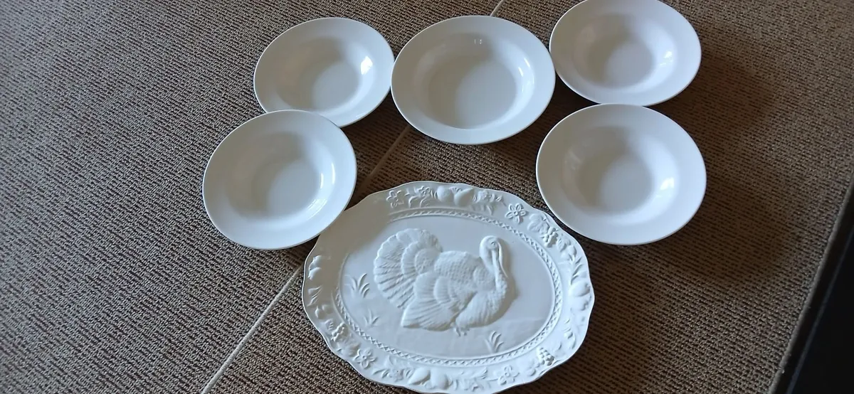 Serving Platter, And Pasta Plates - Image 3