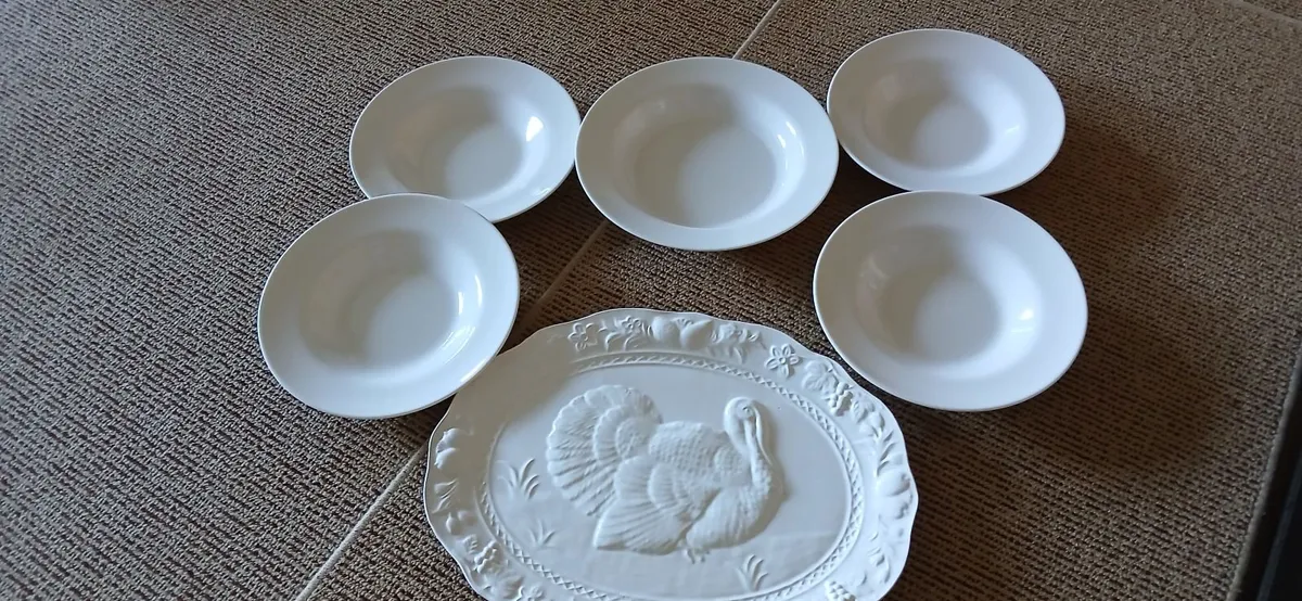 Serving Platter, And Pasta Plates - Image 4