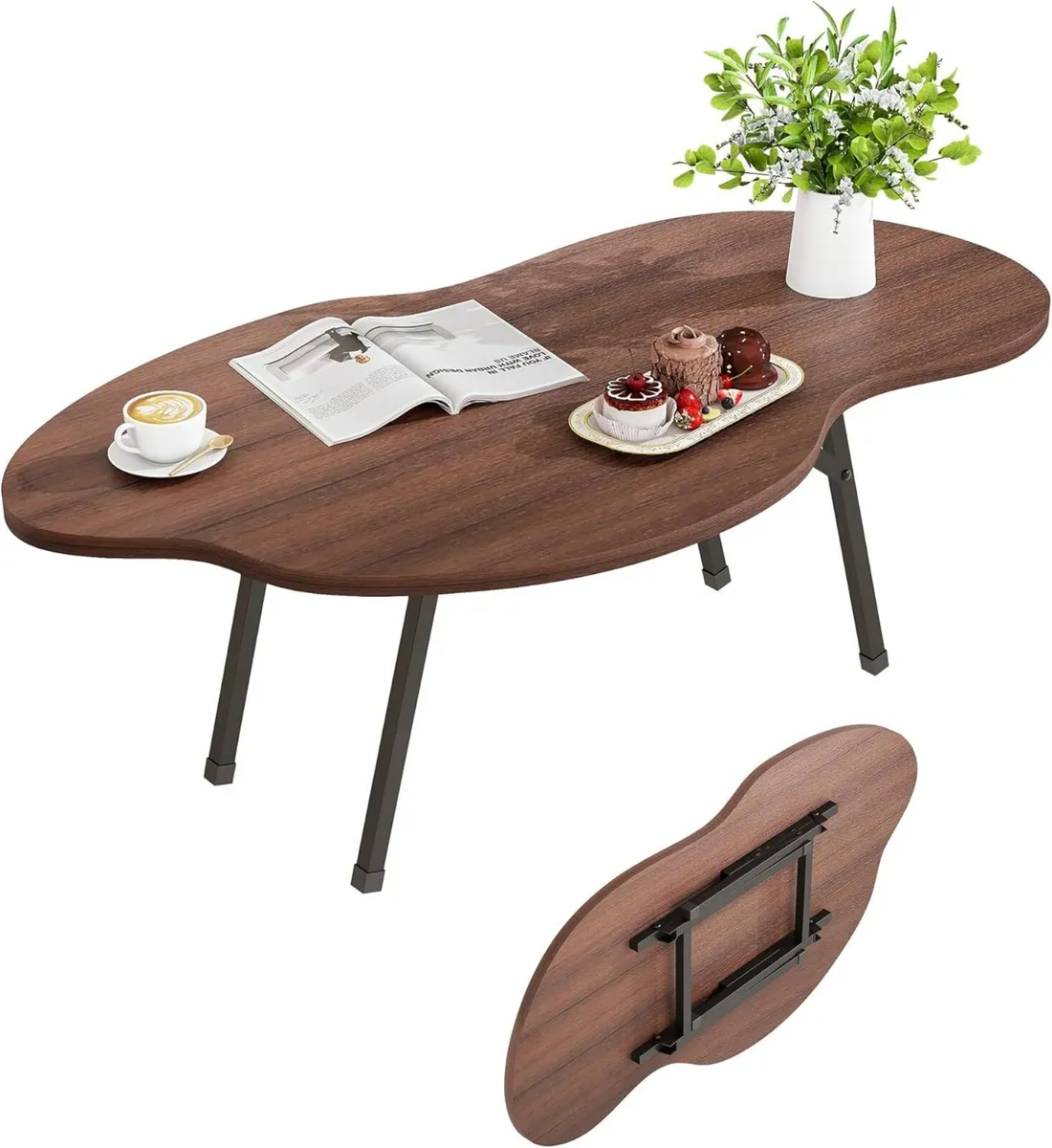 Folding Coffee Table Modern Tables for Living Room - Image 1