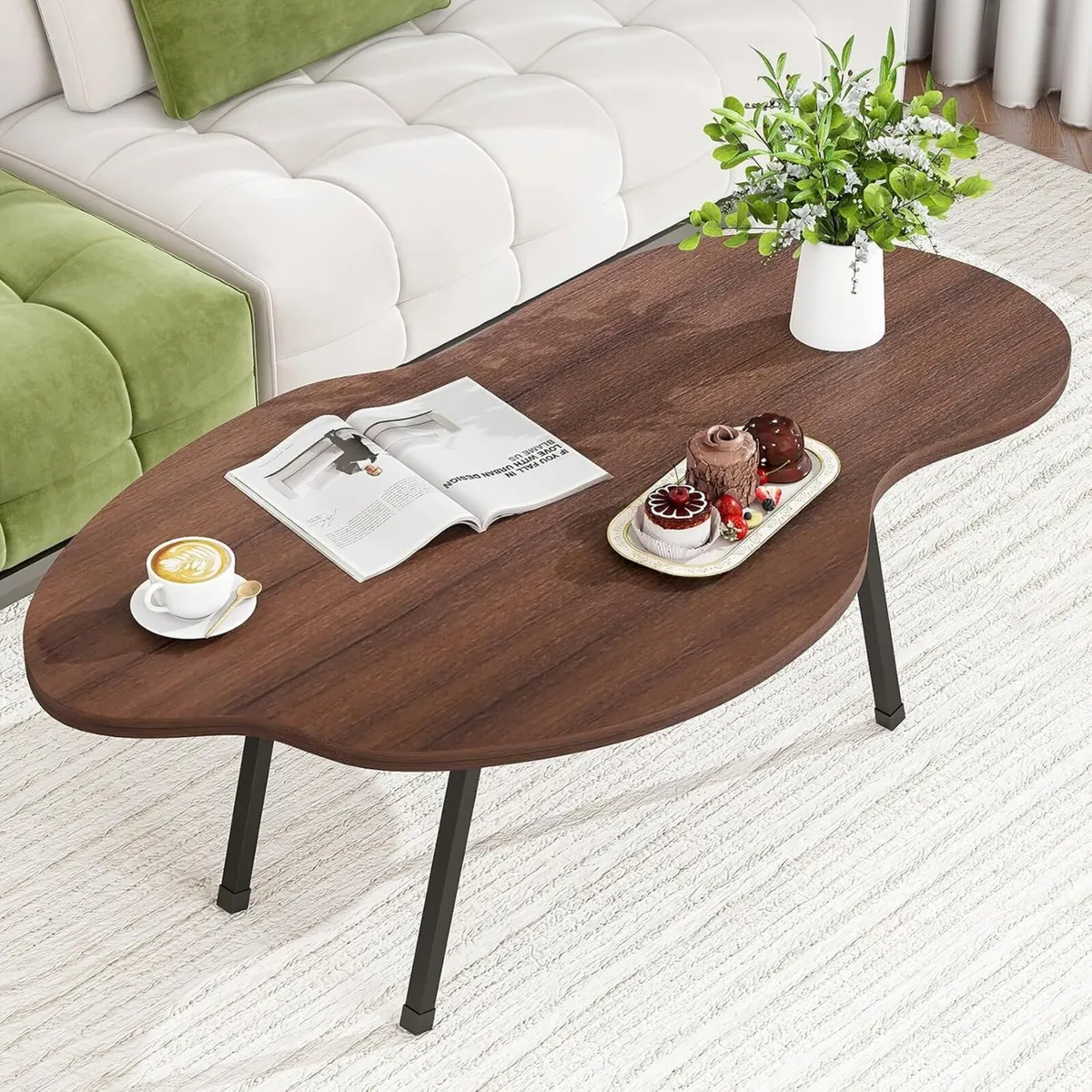 Folding Coffee Table Modern Tables for Living Room - Image 2