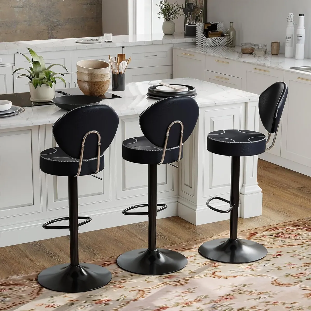 Bar Stools Height Adjustable Swivel Stool - Image 1