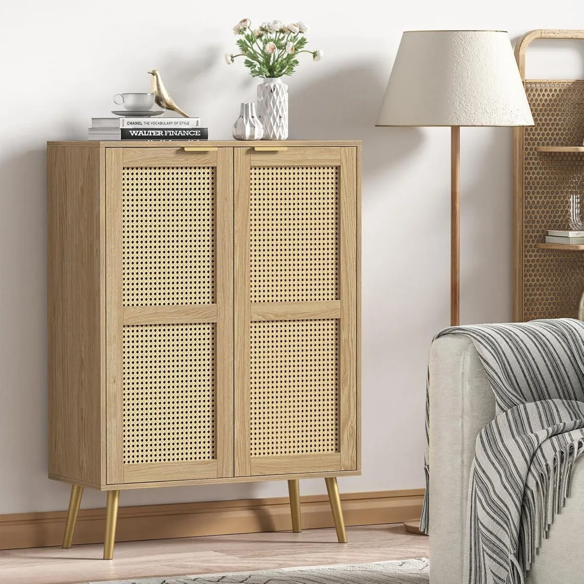 Accent Cabinet with 3 Adjustable Shelf Magnetic - Image 4