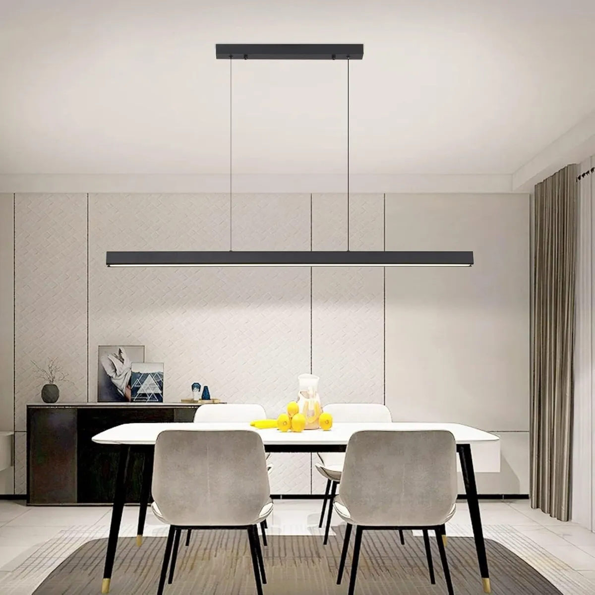 Modern Style Battery Operated Pendant Light Over - Image 1