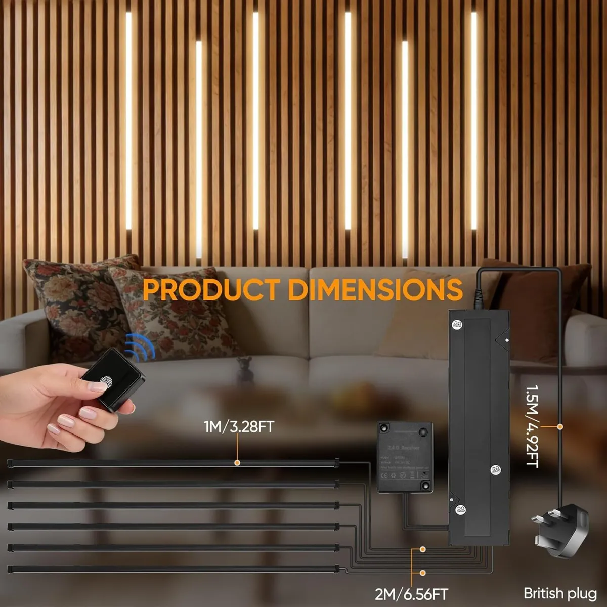LED Strip Lights for Acoustic Wall Panels 6 - Image 4