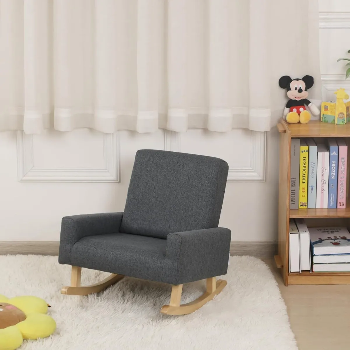 Wooden Rocking Chair for Kids Children's Armchair - Image 2