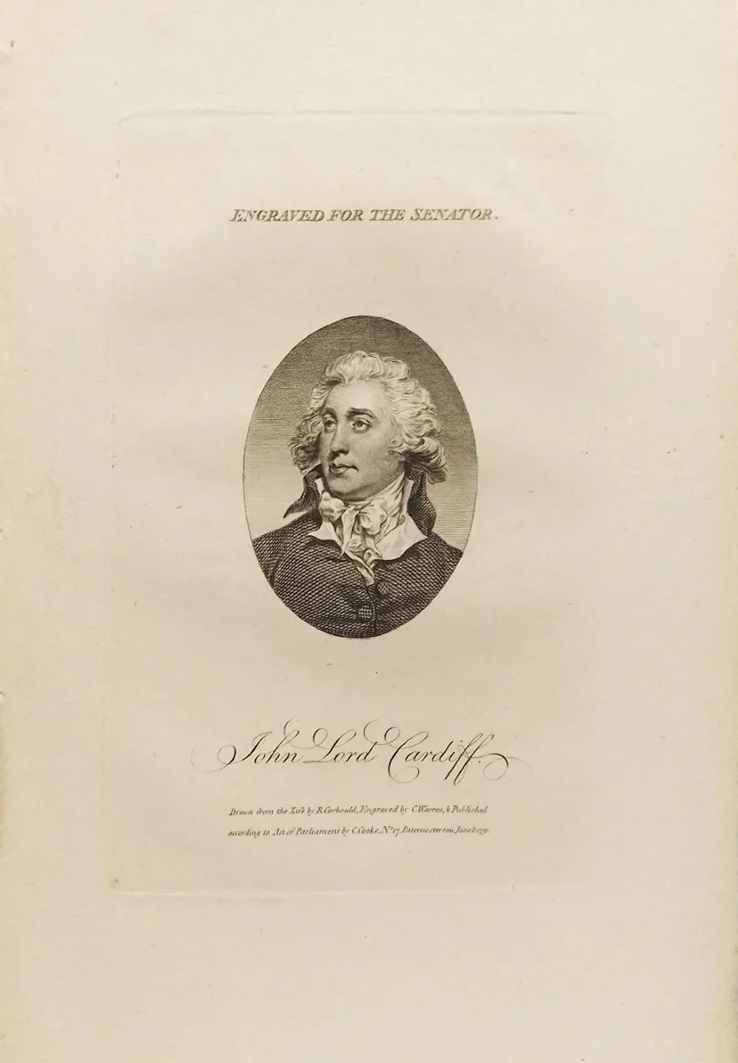 John Lord Cardiff 1791 Georgian Engraving - Image 2