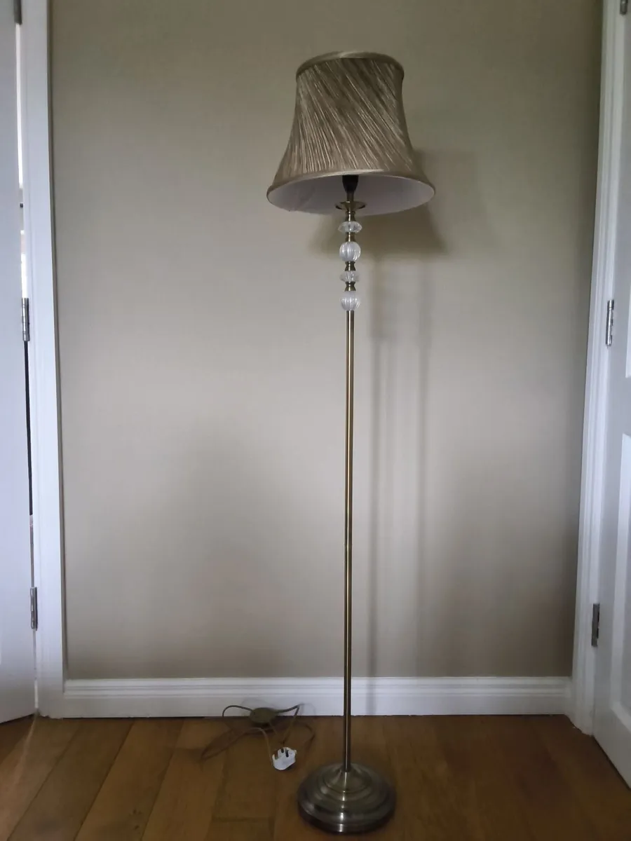 Dunnes Stores Gold/ Bronze Floor Lamp - Image 1