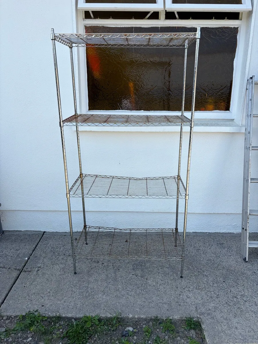 metal ikea shelf - Image 1