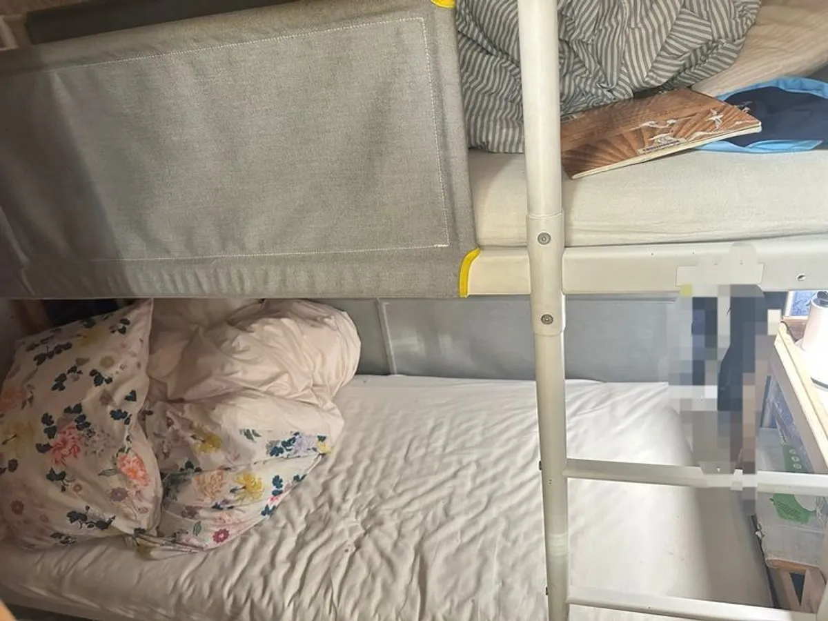 kids IKEA bunk bed with mattress - Image 2