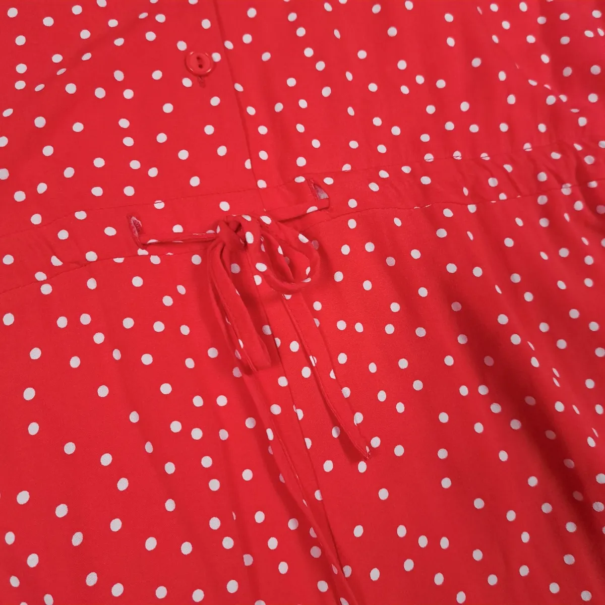 Soaked Red White Polka Dot Jumpsuit 10UK/38EU - Image 3