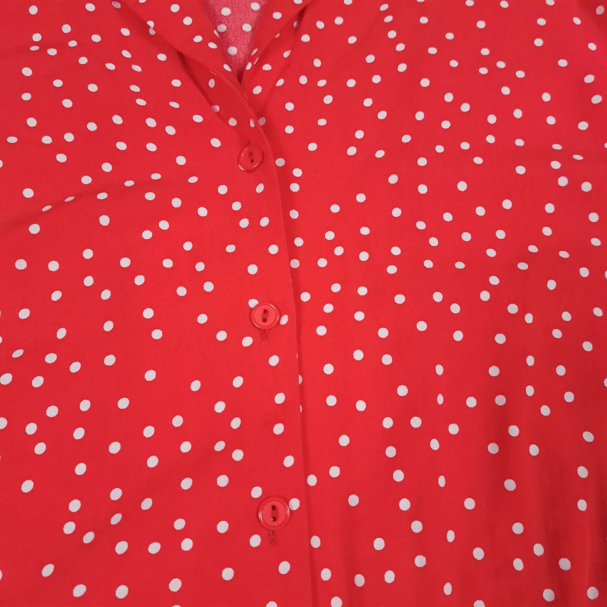 Soaked Red White Polka Dot Jumpsuit 10UK/38EU - Image 4