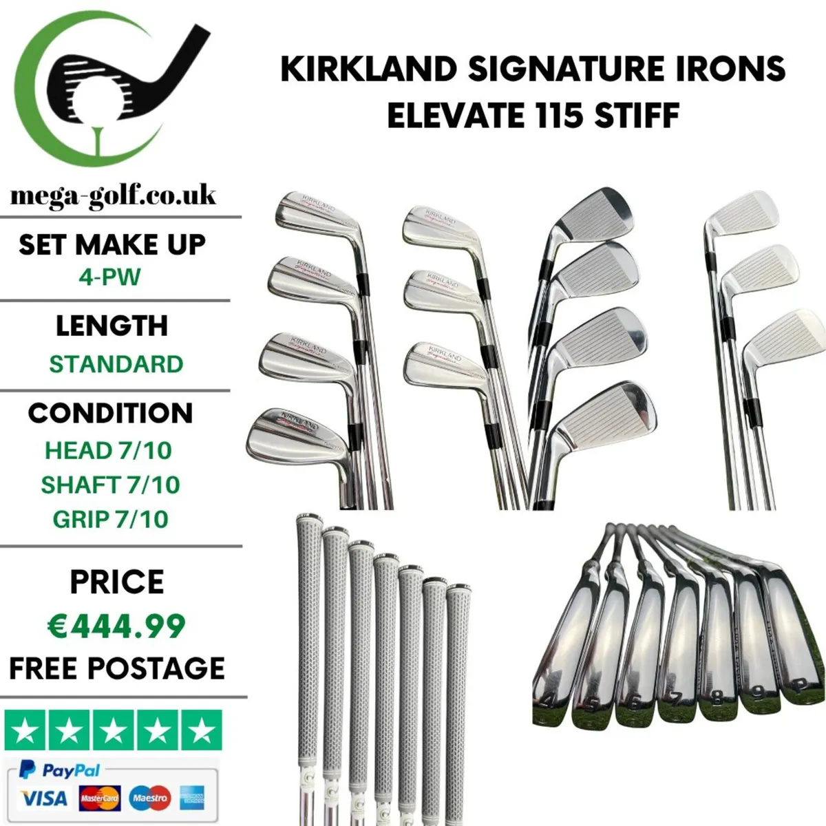 Kirkland Signature Irons / 4-Pw /Elevate 115 Stiff - Image 1