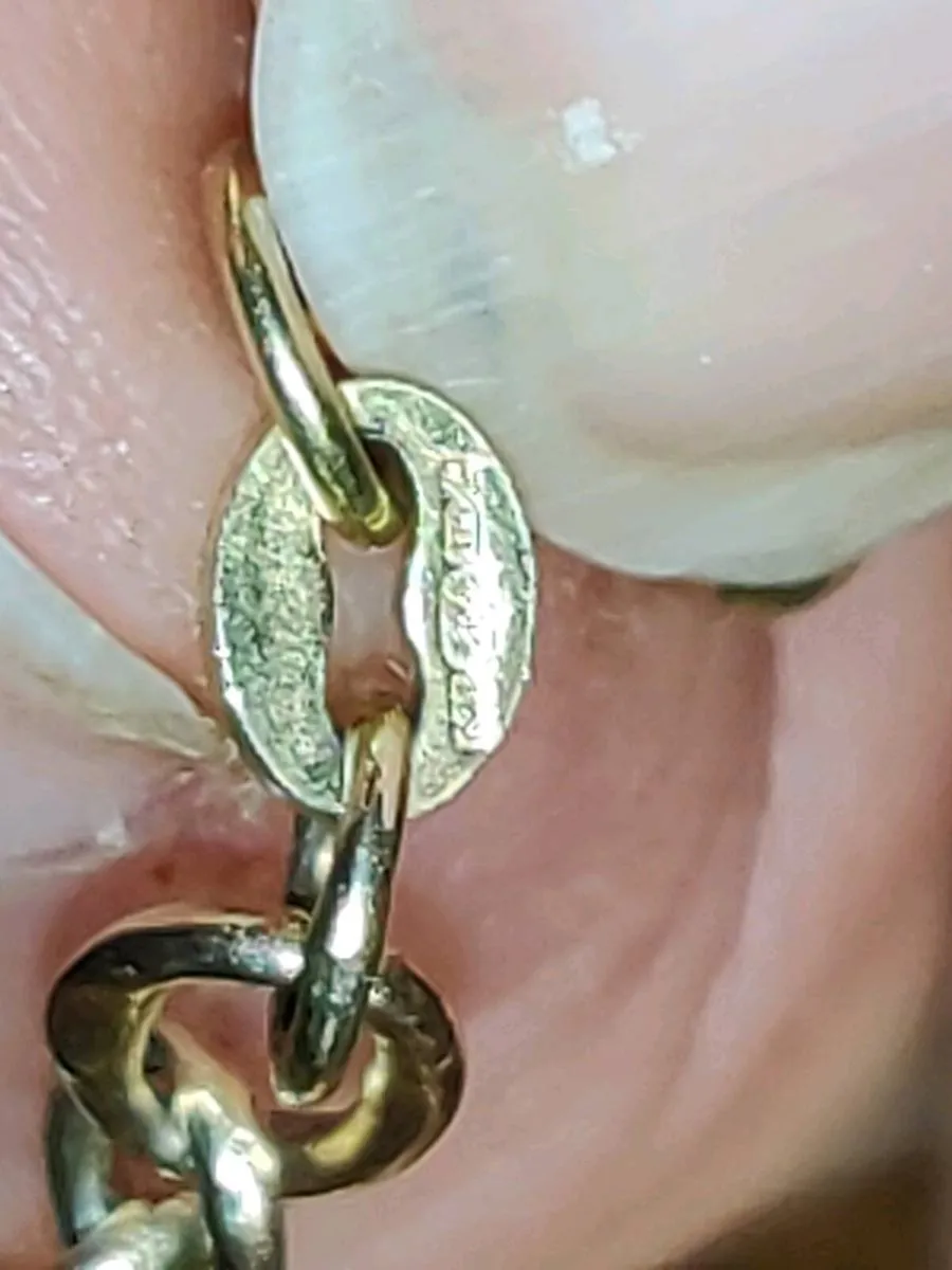 HEART OF GOLD T-BAR, 9CT SOLID Gold New Bracelet ! - Image 4