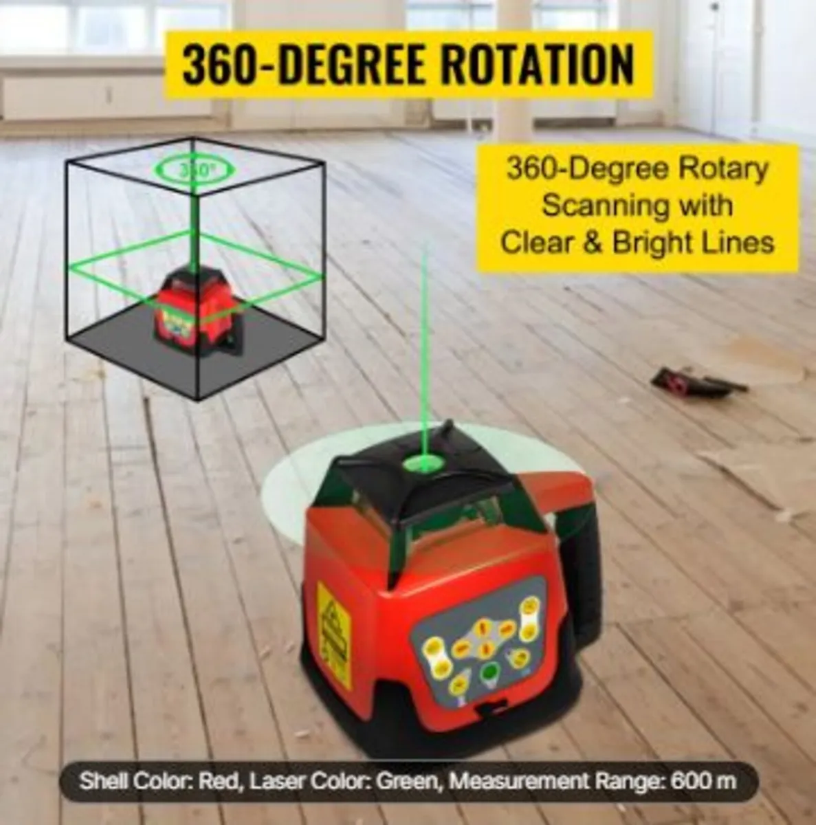 Green Rotary Laser Level Kit - Image 4