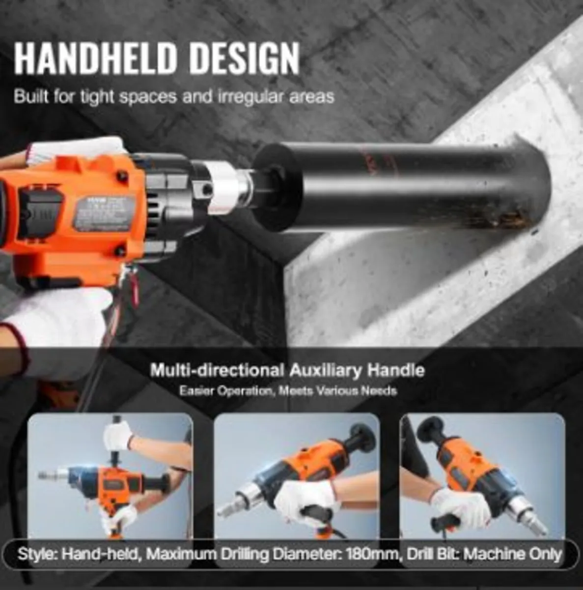 Core Drill Machine 2.03-18 cm Dia 2600W - Image 4