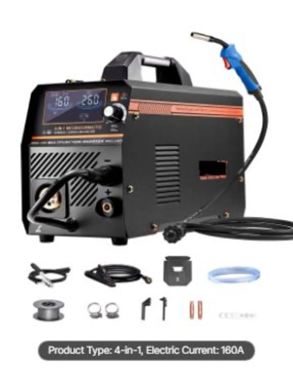 MIG Welder, 160A Synergic Mig Welding Machine - Image 1