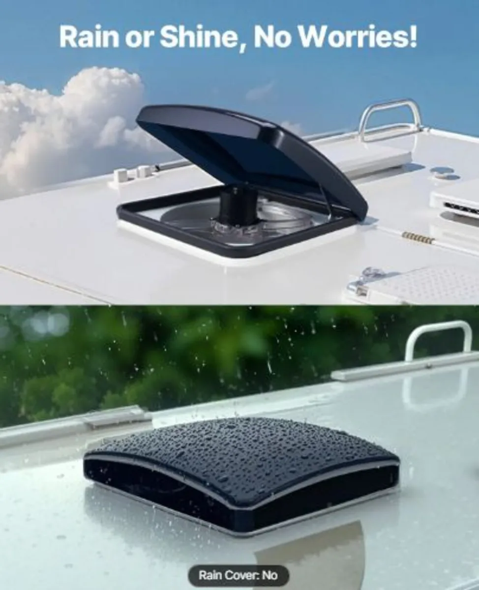 RV Vent Fan,14 inch RV Roof Vent Fan 12V,Powerful - Image 3